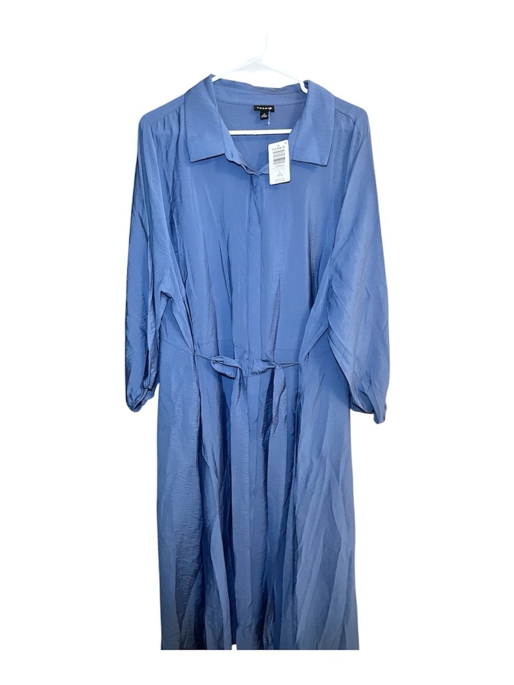 Torrid Light Blue Button Front Blouse